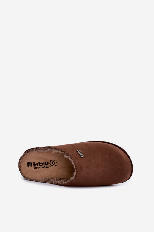 Chinelos de casa femininos Inblu CS000034 castanho escuro