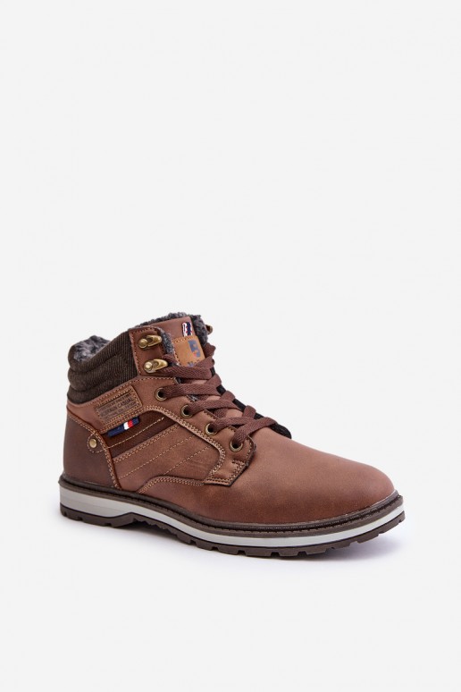 botas isoladas masculinas na cor castanha McBraun
