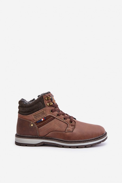 botas isoladas masculinas na cor castanha McBraun