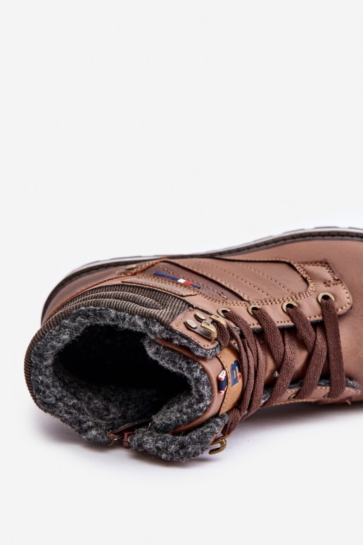 botas isoladas masculinas na cor castanha McBraun