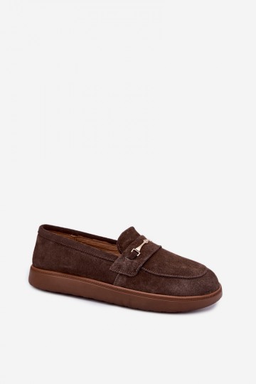 mocassins de camurça sintética castanha Zazoo