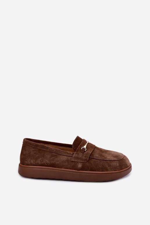 mocassins de camurça sintética castanha Zazoo