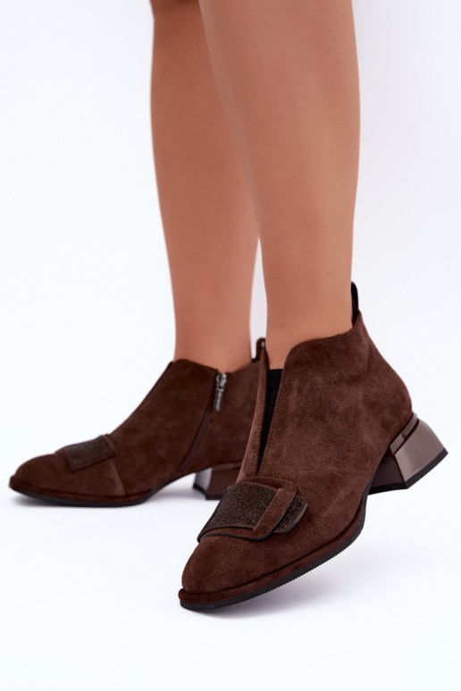 botas isoladas de camurça sintética Klocke Artiker 59C0106 na cor castanha