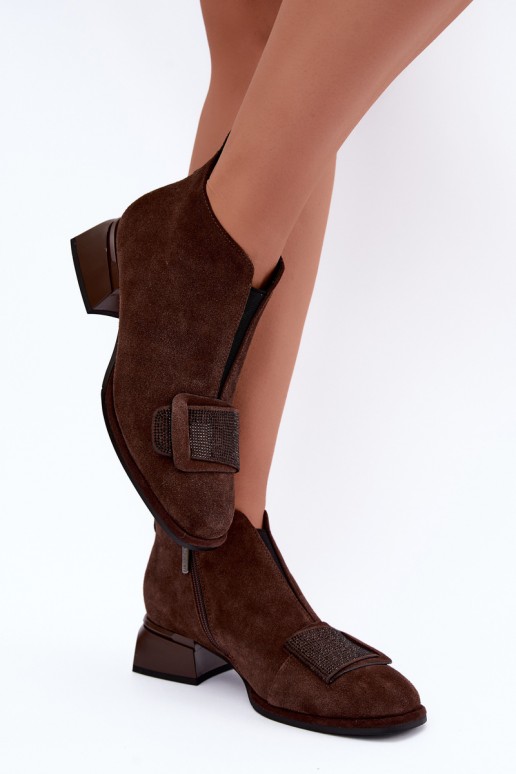 botas isoladas de camurça sintética Klocke Artiker 59C0106 na cor castanha