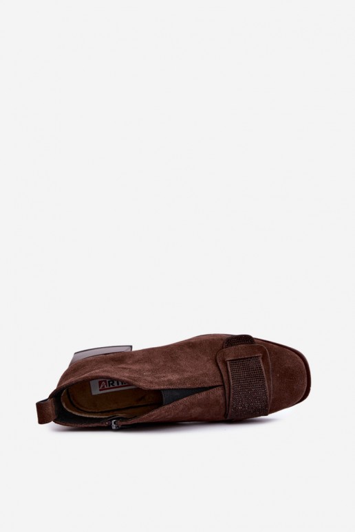 botas isoladas de camurça sintética Klocke Artiker 59C0106 na cor castanha