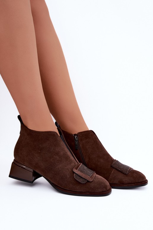 botas isoladas de camurça sintética Klocke Artiker 59C0106 na cor castanha