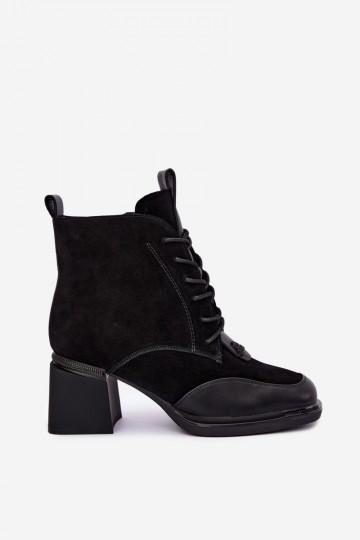 botins isolados de camurça sintética Artiker 59C0116 na cor preta 2