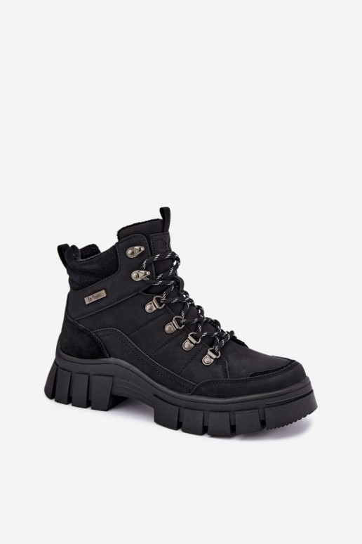sapatos isolados femininos Lee Cooper LCJ-26-31-4580 na cor preta
