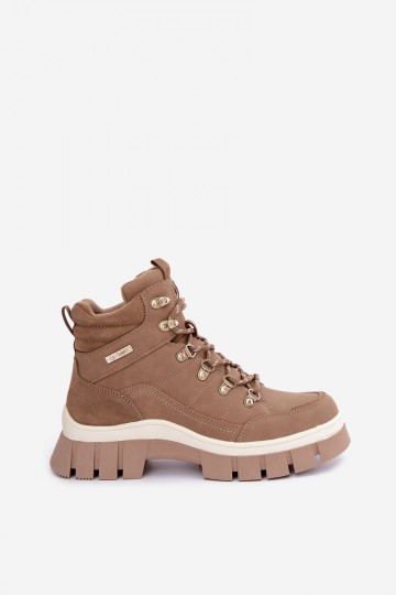sapatos isolados femininos Lee Cooper LCJ-26-31-4582 na cor areia 2
