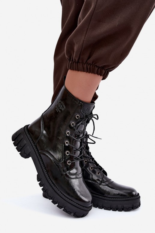botins de trabalho isolados Lee Cooper LCJ-26-16-4696 na cor preta
