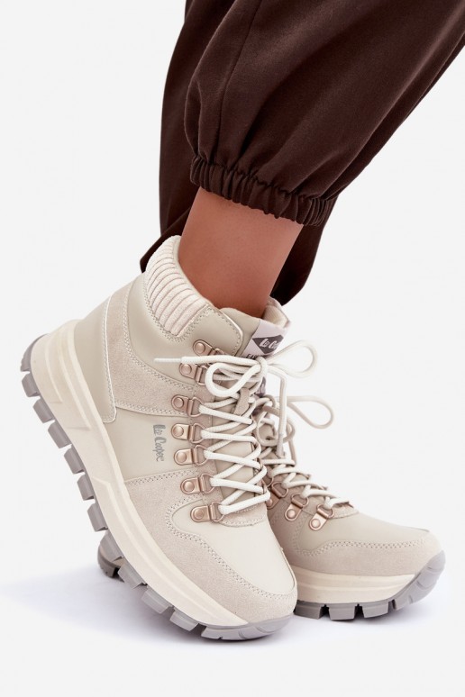sapatos isolados femininos Lee Cooper LCJ-26-03-4525 na cor cinza