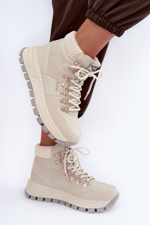 sapatos isolados femininos Lee Cooper LCJ-26-03-4525 na cor cinza