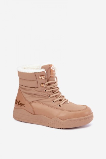 botas de neve com atacadores Lee Cooper LCJ-44-4565 na cor castanha