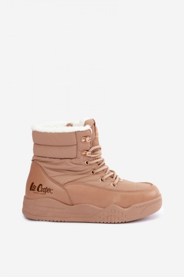 botas de neve com atacadores Lee Cooper LCJ-44-4565 na cor castanha 2