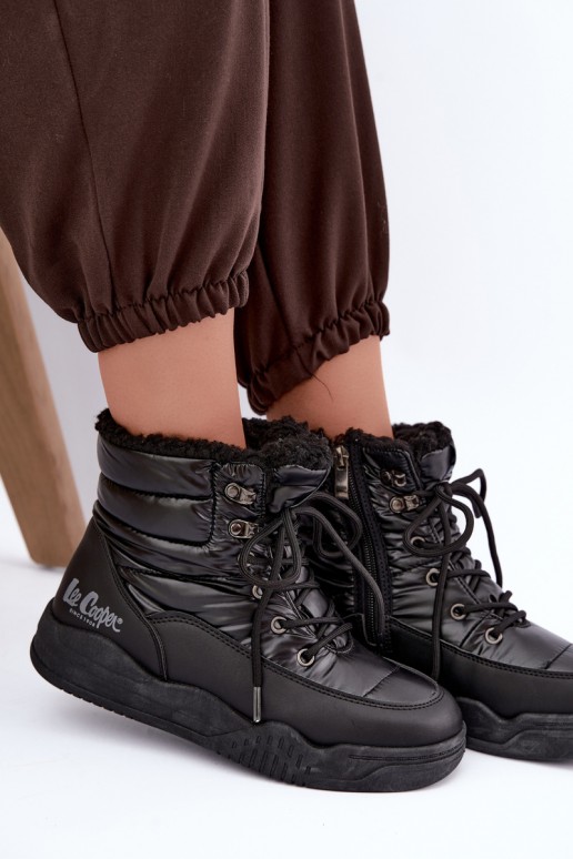 botas de neve com atacadores Lee Cooper LCJ-44-4562 na cor preta