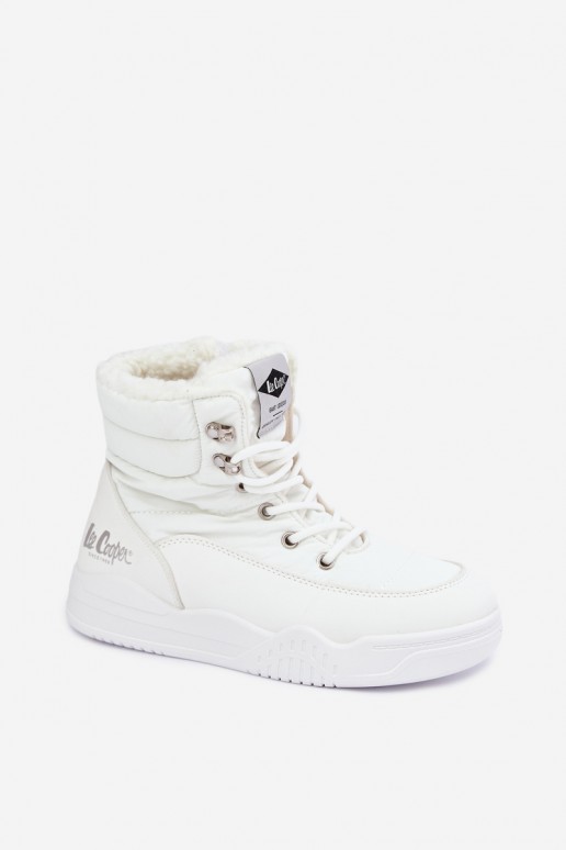 botas de neve com atacadores Lee Cooper LCJ-44-4563 na cor branca