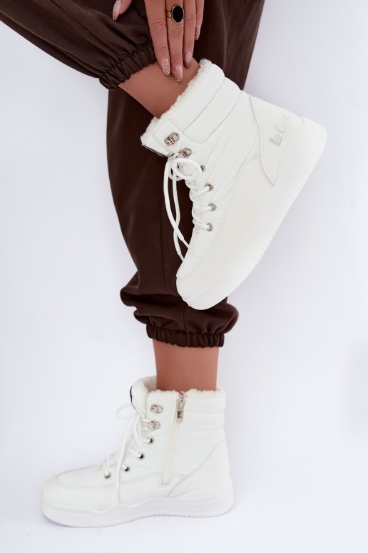 botas de neve com atacadores Lee Cooper LCJ-44-4563 na cor branca