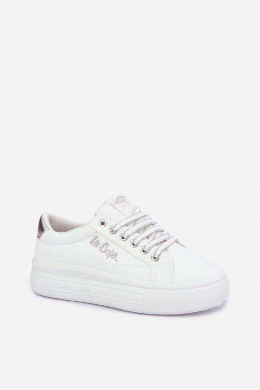 ténis de plataforma Lee Cooper LCJ-26-44-4561 na cor branca