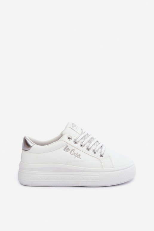 ténis de plataforma Lee Cooper LCJ-26-44-4561 na cor branca