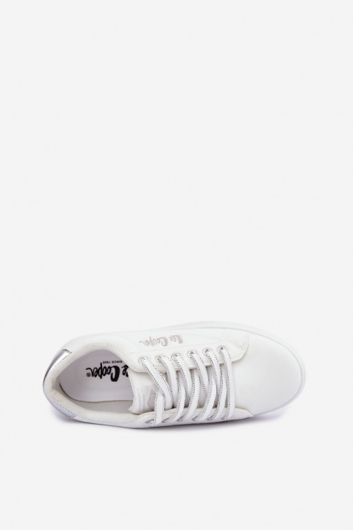ténis de plataforma Lee Cooper LCJ-26-44-4561 na cor branca