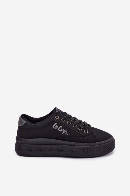 sapatos casuais de plataforma Lee Cooper LCJ-26-44-4560 na cor preta