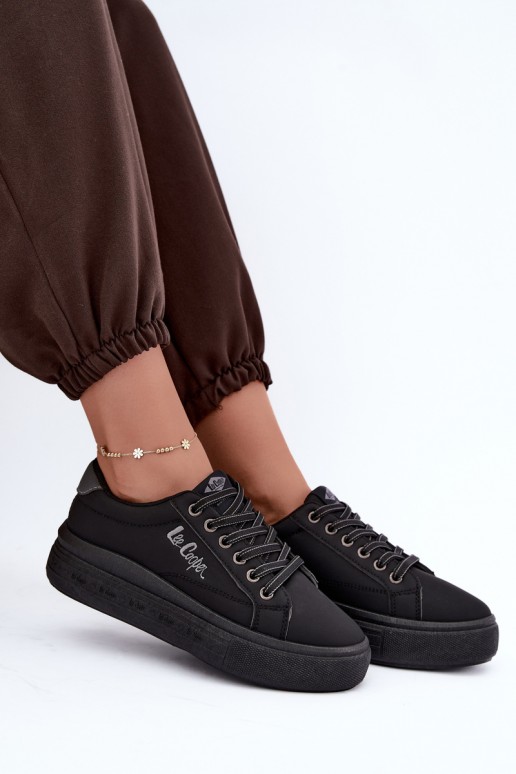 sapatos casuais de plataforma Lee Cooper LCJ-26-44-4560 na cor preta