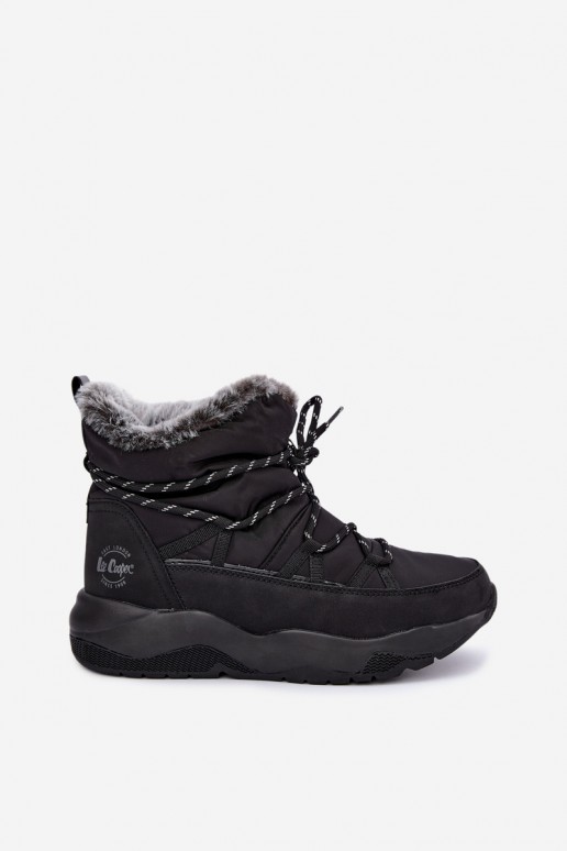 botas de neve slip-on com detalhes elegantes Lee Cooper LCJ-24-03-3063 na cor preta