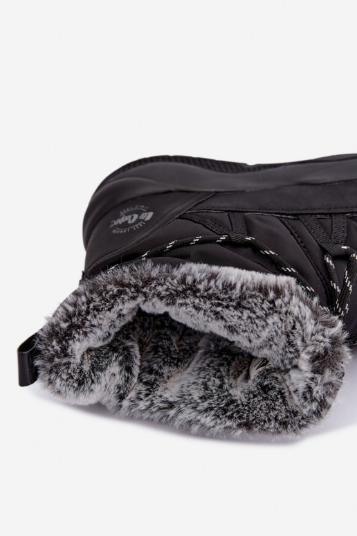 botas de neve slip-on com detalhes elegantes Lee Cooper LCJ-24-03-3063 na cor preta