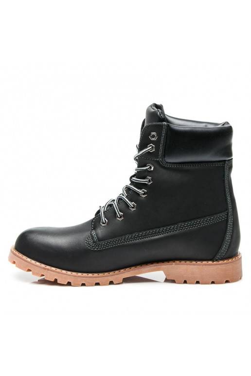 Botins pretos elegantes 0251B / S3-46P
