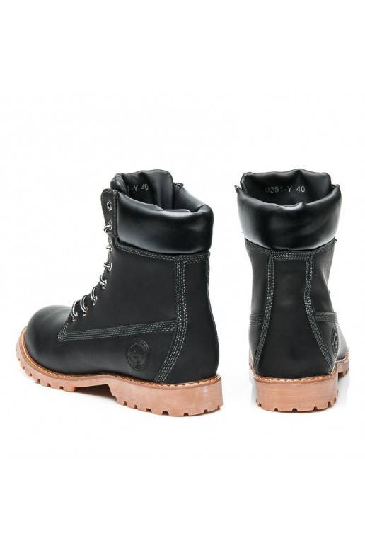 Botins pretos elegantes 0251B / S3-46P