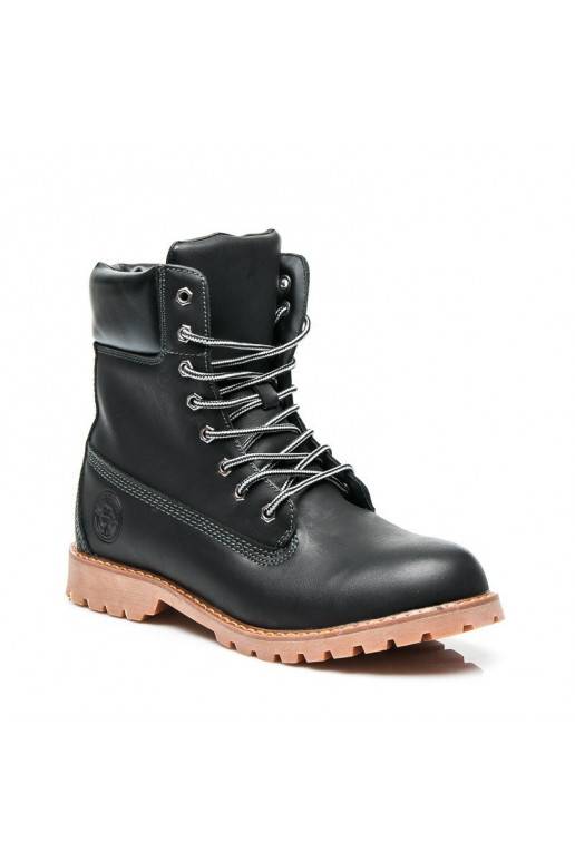 Botins pretos elegantes 0251B / S3-46P
