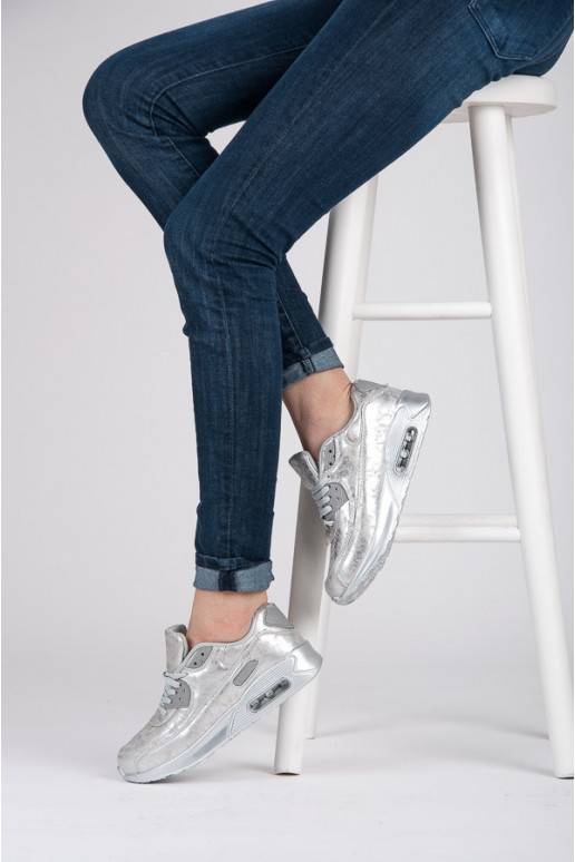 Sportiniai masyvūs sidabrinai batai 1-7S  - 2