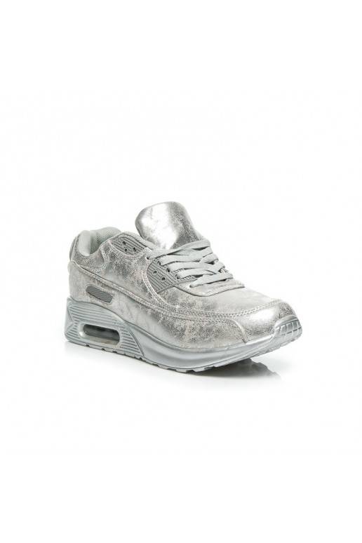 Sapatos desportivos massivos prateados 1-7S
