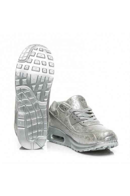Sapatos desportivos massivos prateados 1-7S