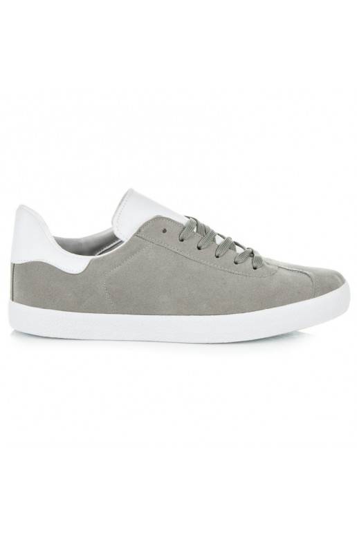Sapatos casuais cinzentos e brancos para homem 85-158G