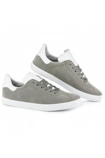 Sapatos casuais cinzentos e brancos para homem 85-158G