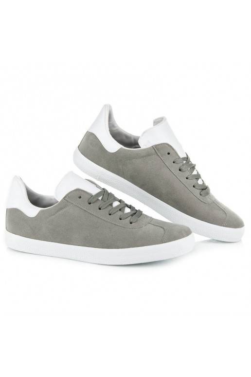 Sapatos casuais cinzentos e brancos para homem 85-158G