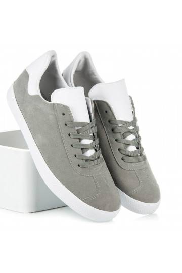 Sapatos casuais cinzentos e brancos para homem 85-158G 2