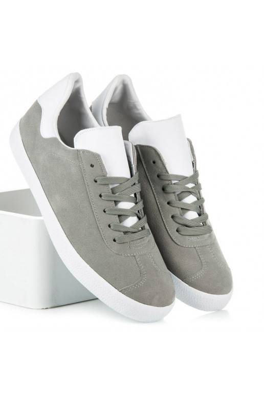 Sapatos casuais cinzentos e brancos para homem 85-158G