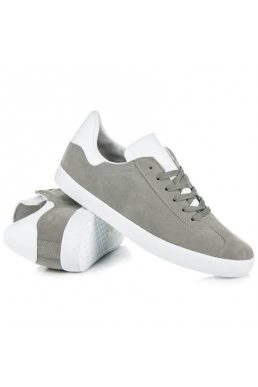 Sapatos casuais cinzentos e brancos para homem 85-158G