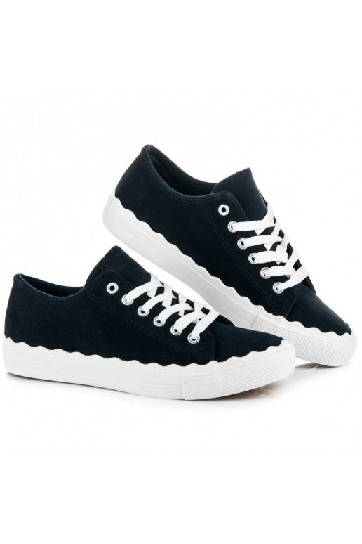 Tênis com cadarço azul escuro AB-174DK.BL