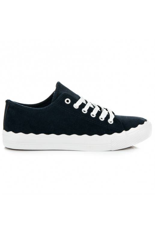 Tênis com cadarço azul escuro AB-174DK.BL