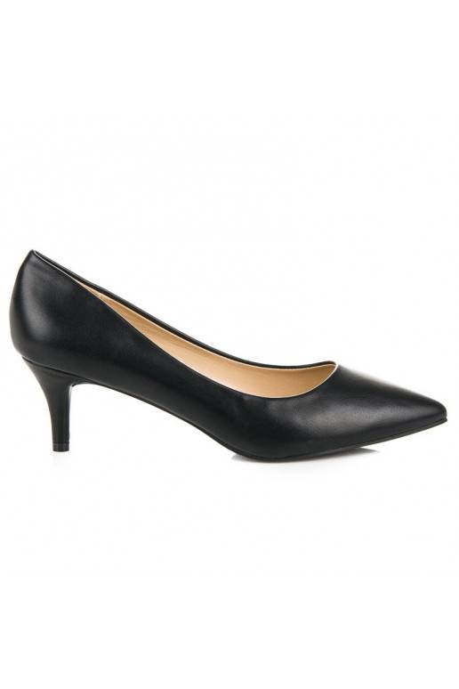 Sapatos pretos com mini salto 123-3B