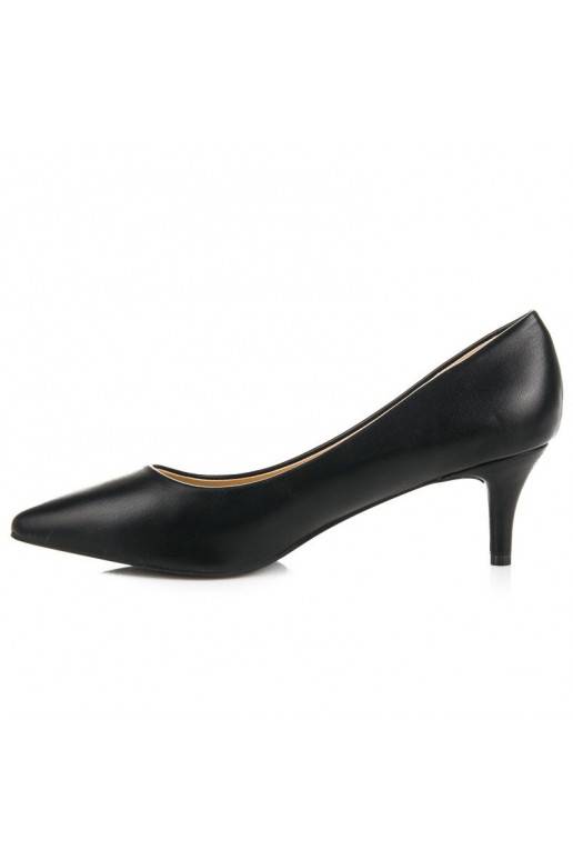 Sapatos pretos com mini salto 123-3B