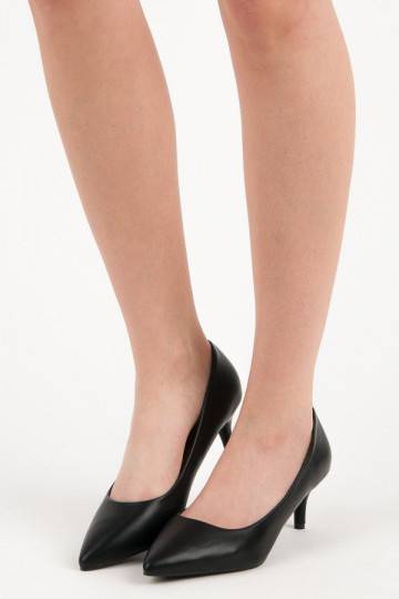 Sapatos pretos com mini salto 123-3B