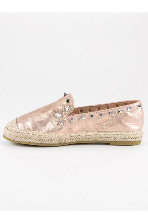 Alpercatas Forever Folie Rivet em ouro rosa LX164CHA