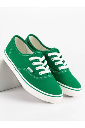 Sapatos de lazer femininos verdes Andy Z A8865GR