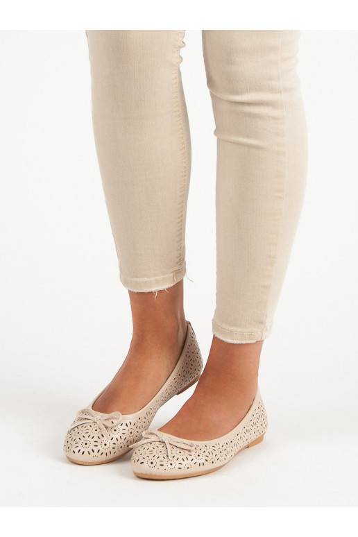 Smėlio spalvos balerinos Diamantique Sun Ornaments 9988-139BE  - 1