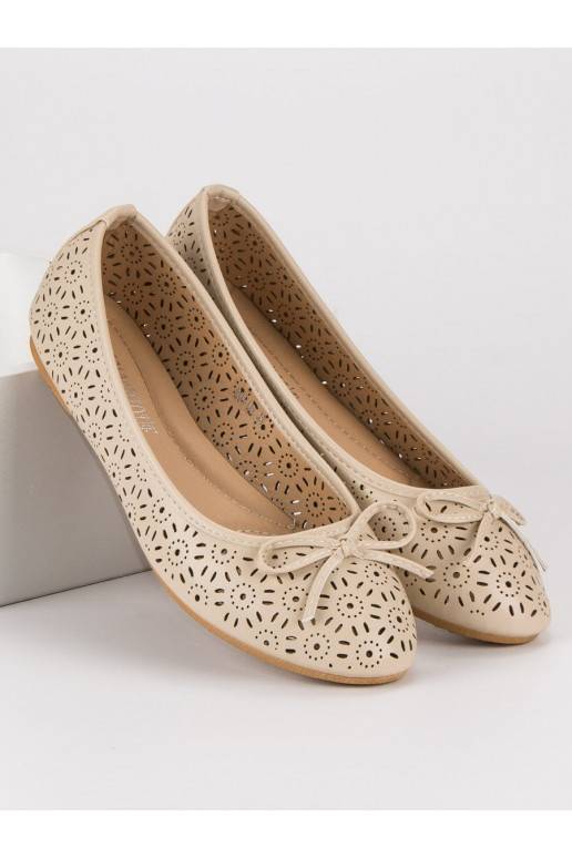 Smėlio spalvos balerinos Diamantique Sun Ornaments 9988-139BE  - 2