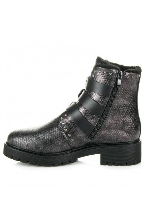 Botas elegantes e aquecidas da Betler com fivelas JT39-2BR